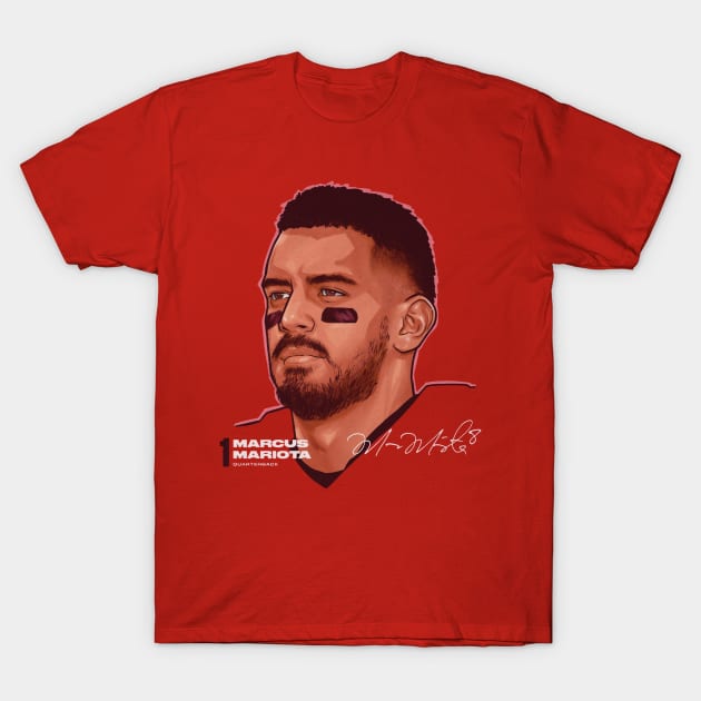 Marcus Mariota Atlanta Profile T-Shirt by Buya_Hamkac